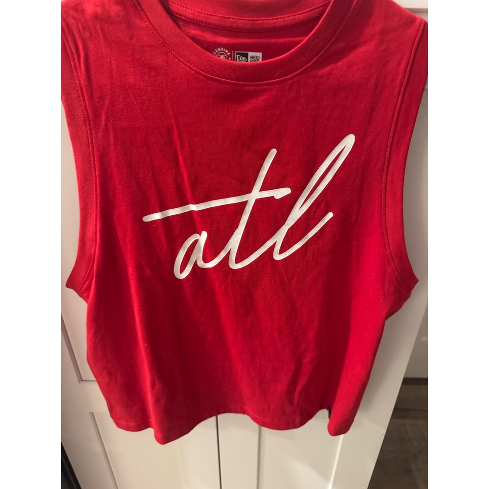 New Era MLB‎ Atlanta Braves ATL All Star Week 2025 Red Muscle Tank Top Large
